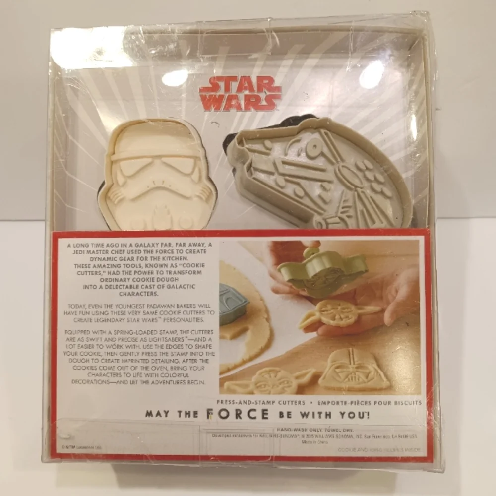 NEW! STAR WARS Williams-Sonoma Exclusive Cookie Cutters